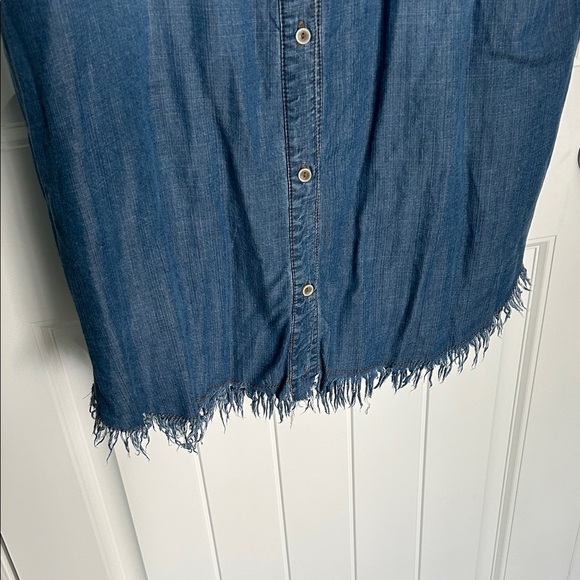 Workshop Republic Clothing Blue Denim Shirt Jacket - Picture 4 of 6